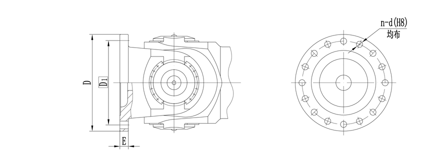 Flange connection size